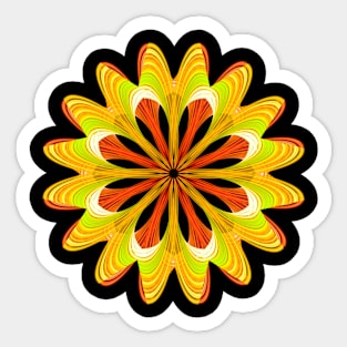 Yellow mandala Sticker